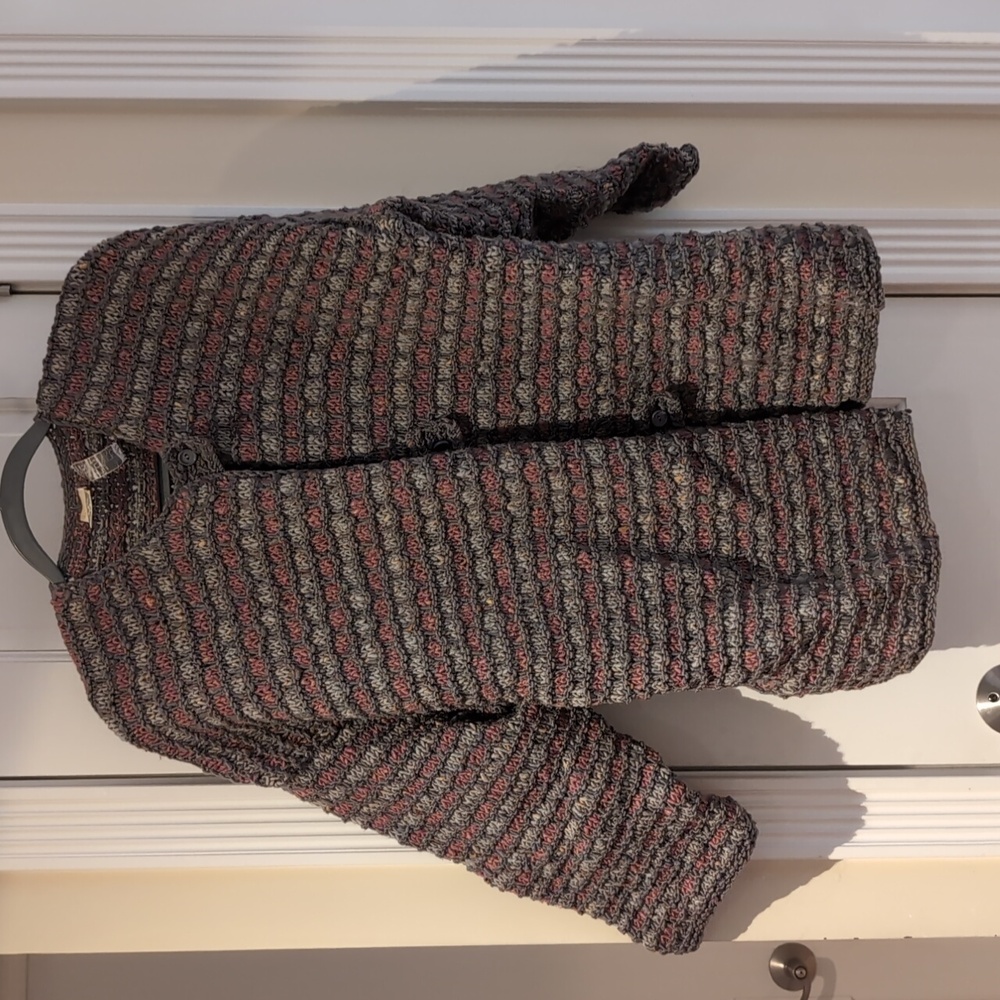 Vintage Irish wool sweater/jacket